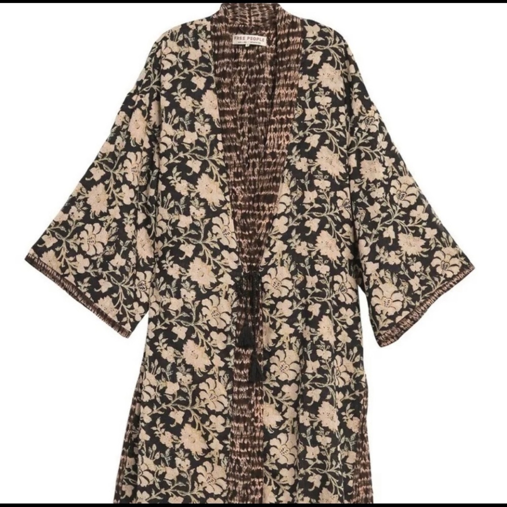 Free People Floral Kimono
